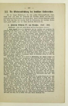 XII. Die Wiederaufrichtung des deutschen Kaiserreiches