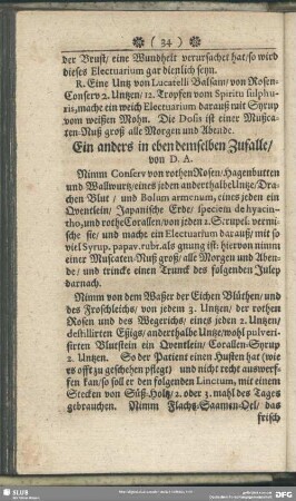 Ein anders in eben demselben Zufalle, von D. A.