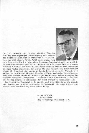 Kommentar Dr. W. Höcker