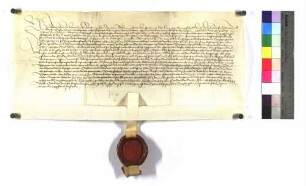 Graf Eberhard von Württemberg bestellt Graf Kraft zu seinem Rat; Pergament; Siegel.