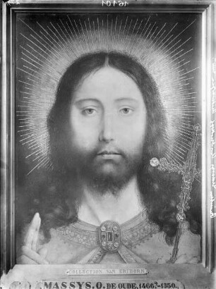 Diptychon mit Christus als Salvator Mundi und Maria — Christus Salvator Mundi