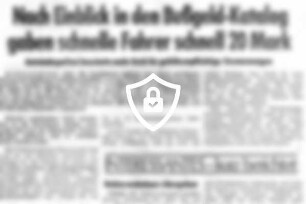 Nach Einblick in [Name maskiert] gaben schnelle Fahrer schnell 20 [Name maskiert]