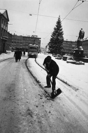 Stärkster Schneefall in Karlsruhe seit 27 Jahren.