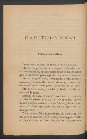 Capítulo XXVI - Noticia por noticia.