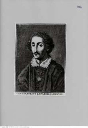 Vita del Capitano Francesco Laparelli da Cortona, Bildnis des Francesco Laparelli