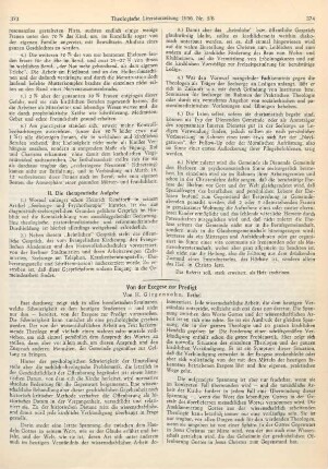 373-376 Von der Exegese zur Predigt