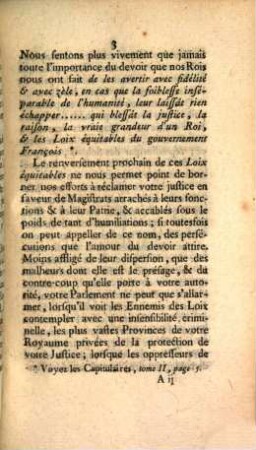 Très-Humbles Et Très-Respectueuses Remontrances Du Parlement Séant A Toulouse : Au sujet des Violences exercées par M. Dumefnil, contre les Magistrats du Parlement de Dauphiné, & de leur Exil