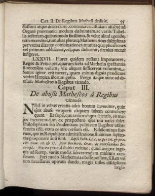 Caput III. De abusu Matheseos a Regibus vitando.