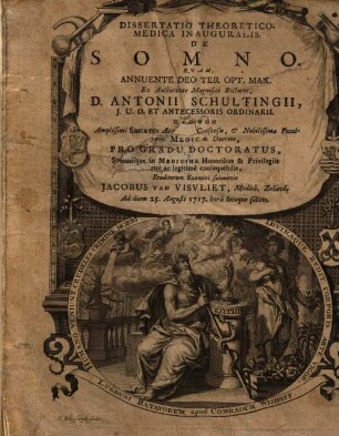 Diss. theor. med. inaug. de somno