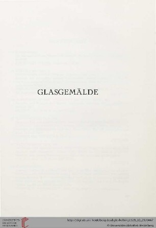 Glasgemälde (Nr. 298-303)