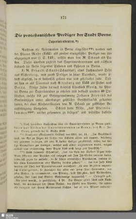 Die protestantischen Prediger der Stadt Borna