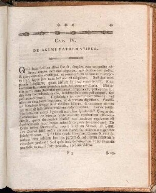 Cap. IV. De Animi Pathematibus.