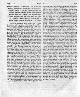 Viro Summe Venerabili Gravissimo Doctissimo Carolo Friderico Brescio, Summo in Lus. inf. Superintendenti etc. muneris auspicia gratulati eique fausta quaevis apprecati sunt qui nomina sua subscripserunt. Adiecit Observationes ad locum Paul. ad Rom. VIII, 18 - 23. Carolus Henricus Krahner, AA. M. er Diac. Luccav. Luccau im May 1811. 63 S. in 4.