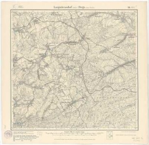 Section Langenbernsdorf - Berga aus: Topographische Karte (Meßtischblätter) Sachsen