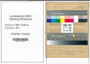 Entnazifizierung Konrad Anacker , geb. 13.02.1892 (Vollziehungsbeamter)