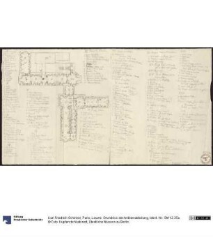 Paris, Louvre. Grundriss der Antikenabteilung