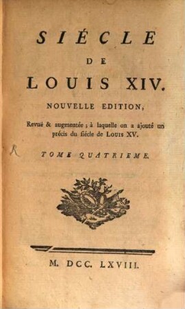 Le Siècle De Louis XIV., 4