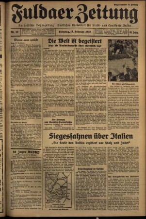 Ausgabe vom Dienstag, den 18. Februar 1936.