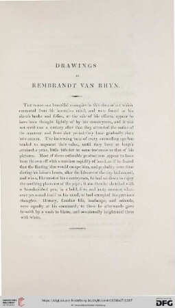 Drawings by Rembrandt van Rhyn
