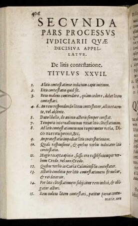Titulus XXVII. - Titulus XXXI.