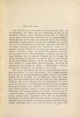 Klinische Vorträge : Vortrag, 15 : 5, Respirationsapparat ; 4. Aetiologie der Pleuritis