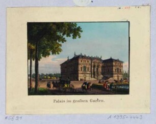 Das Palais im Großen Garten in Dresden von Osten