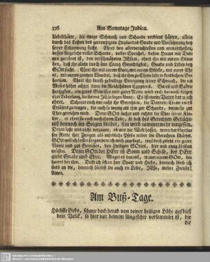Am Buß-Tage