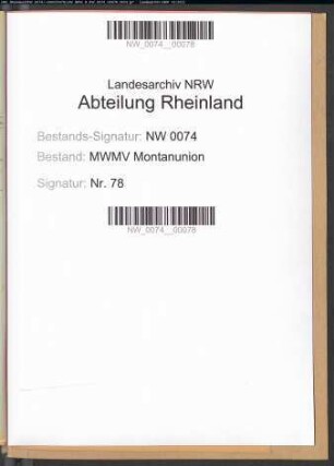 Beschäftigungslage in der Montanunion