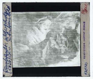 Rembrandt, Der Geldwechsler (Berlin GG 828D) : Röntgenbild