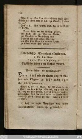 31ste Lection. (11te Fortsetzung.) Christliche Lehre vom Sohne Gottes.