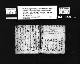 Zehentbuch über Allersheim, [Gau-]büttelbrunn und Gützingen pro 1683, 84 und 85