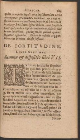 De Fortitudine. Liber Septimus.