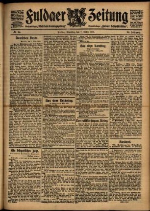 Ausgabe vom Dienstag, den 07. März 1905.