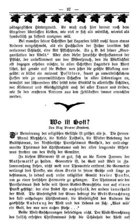 Wo ist Gott?