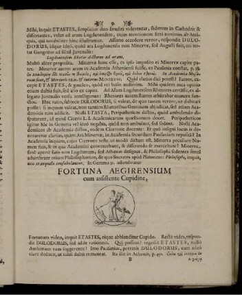 Fortuna Aegirensium cum assistente Cupidine