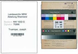 Entnazifizierung Joseph Truemper, geb. 27.02.1899 (Angestellter)