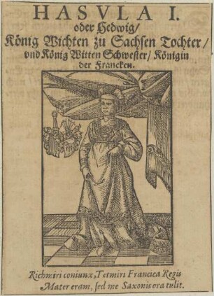 Bildnis der Hasula I., Königin der Franken