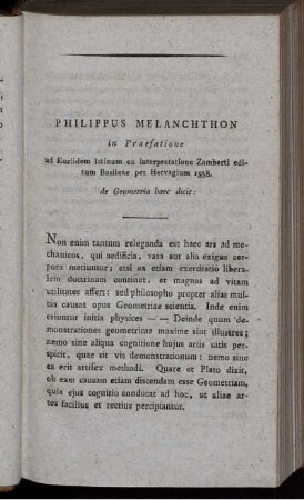 Philippus Melanchthon in Praefatione.