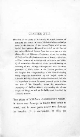 Chapter XVII: Antiquities of Mál-Amír