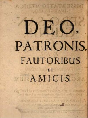 Diss. med. inaug. de sero sanguinis