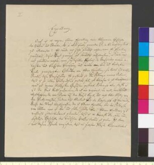 Brief von Luden, Heinrich an Goethe, Johann Wolfgang von