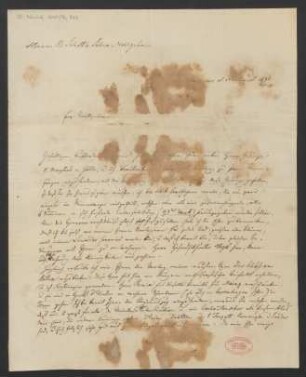 Brief an B. Schott's Söhne : 23.08.1836