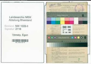 Entnazifizierung Egon Verwey , geb. 23.07.1909 (Kaufm.Angestellter)
