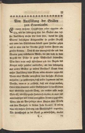 Von Ausfüllung der Gräben zum Strumlaufen