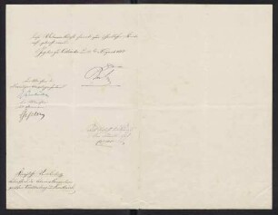Übereinkunft zwischen Württemberg und Frankreich über den gegenseitigen Schutz der Rechte an literarischen Erzeugnissen und Werken der Kunst, 1865.
