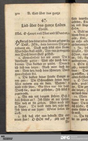 Lied über das ganze Leiden Christi.