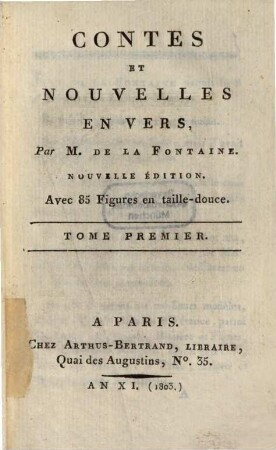 Contes et nouvelles en vers, 1