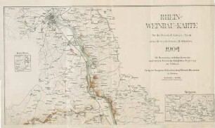 Rhein-Weinbau-Karte für die Strecke Coblenz - Bonn : einschliesslich des Ahrthales