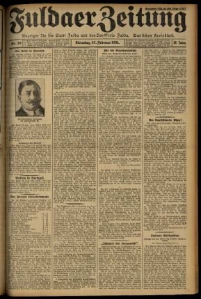 Ausgabe vom Dienstag, den 17. Februar 1931.