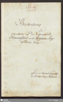 Beschreibung sämmtlicher auf dem Grubengebäude Himmelfahrt samt Abraham Fdgbr: befindlichen Gänge - 17.6987 4.